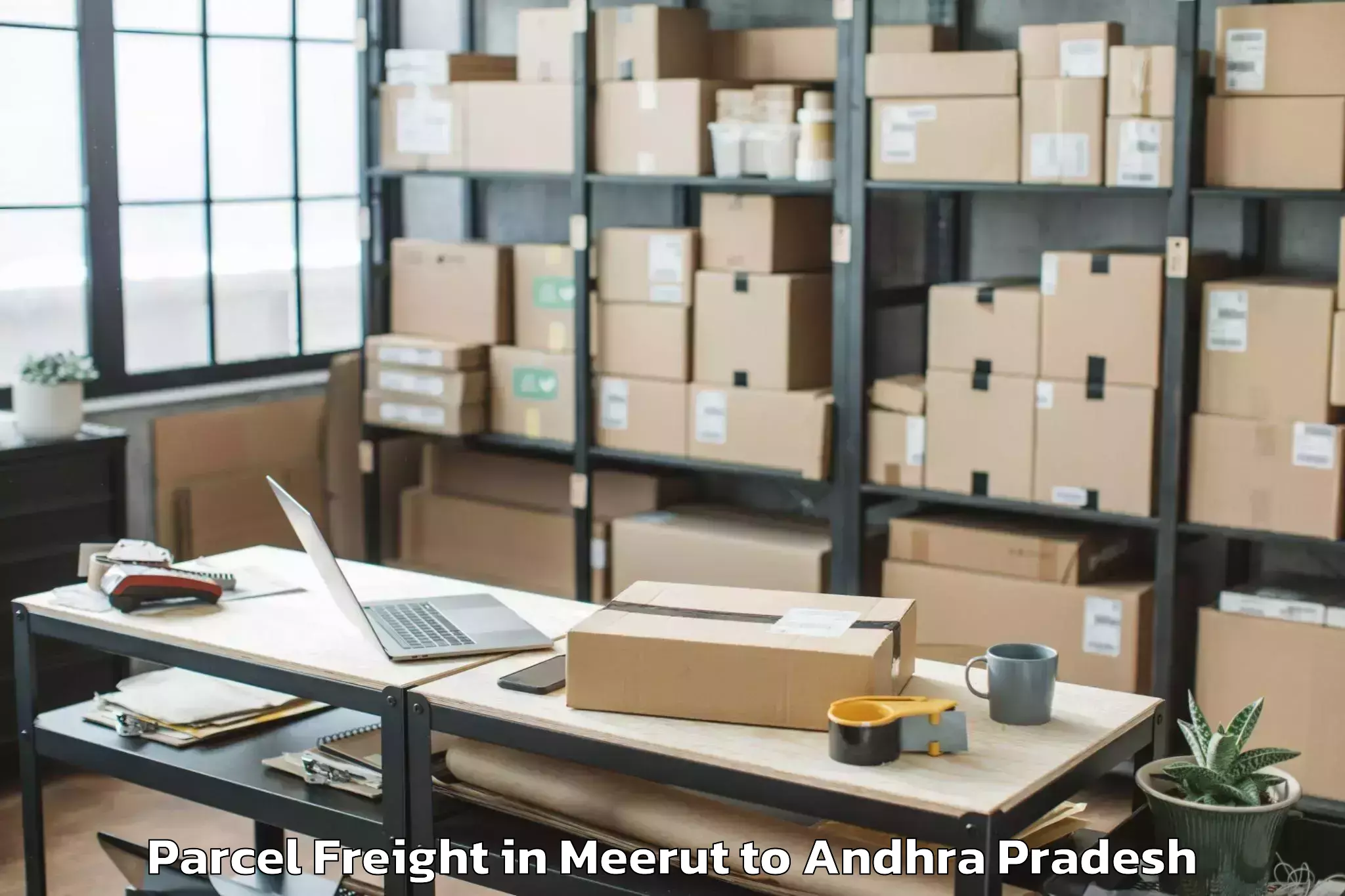 Book Meerut to Kamavarapukota Parcel Freight